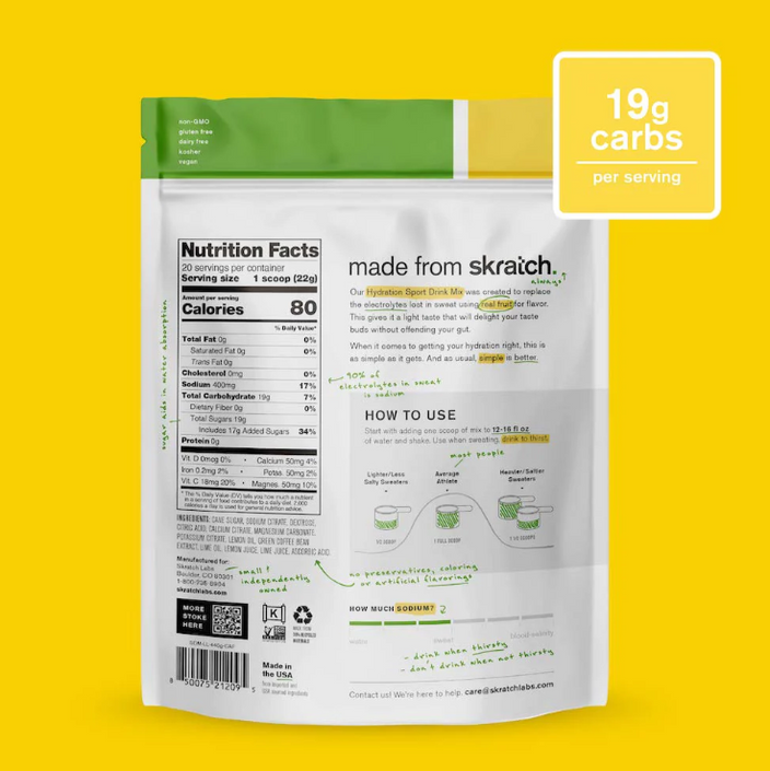 Hydration Sport Drink Mix Caffeinated